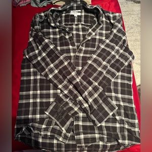 Black & White Plaid Men’s Shirt